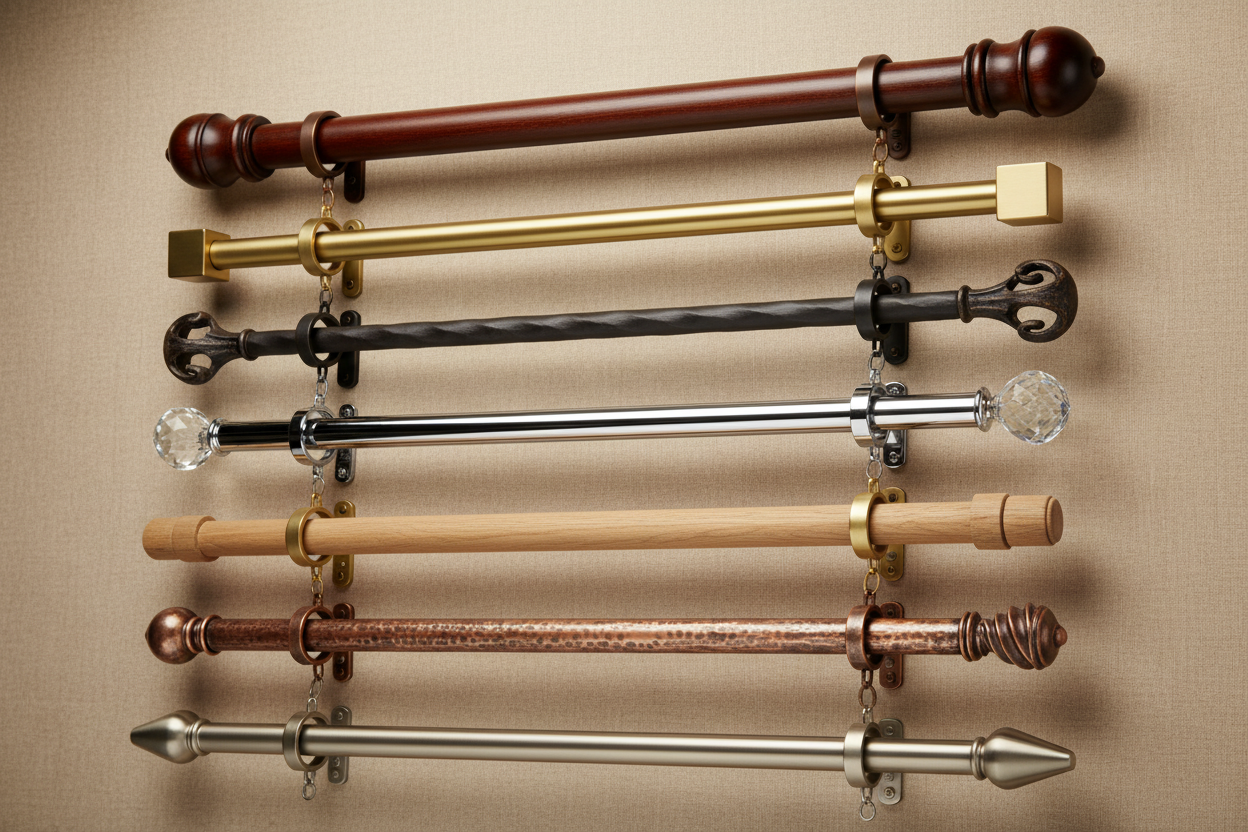 Types of curtain rods