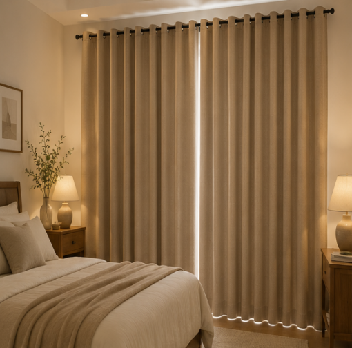 Tessivra Blackout Curtains | Bronze, Brown & Gray