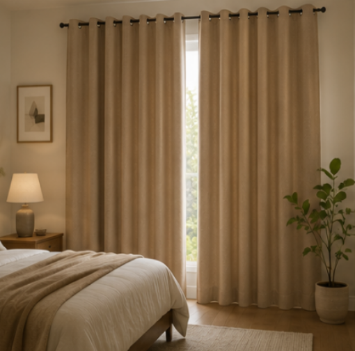 Tessivra Blackout Curtains | Bronze, Brown & Gray