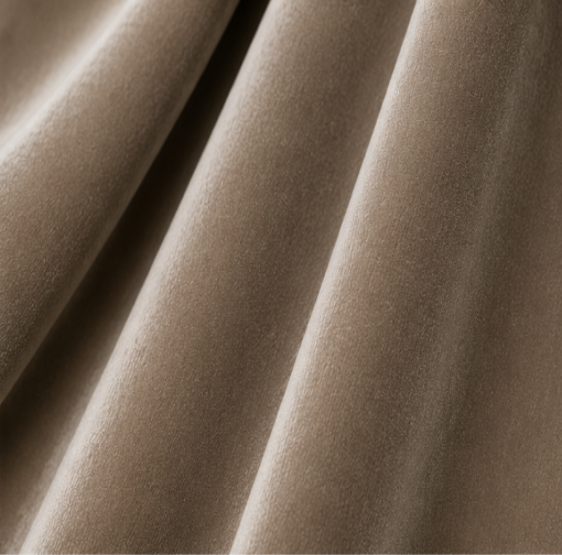 Tessivra Velvet Curtains | White, Brown & Gold
